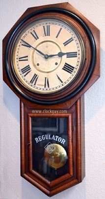 Ansonia Reg "A" in Black Walnut ~ Antique Clocks Guy