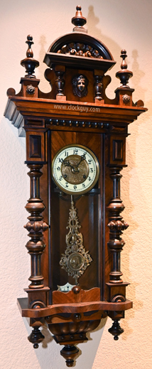 &ldquo;RA&rdquo; Regulator with Repousse Pendulum ~ Antique Clocks Guy