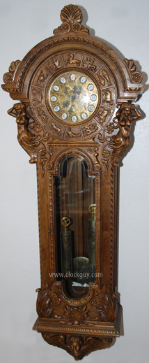 Gazo "San Miguel" in Alder with English Walnut Finish ~ Antique Clocks Guy
