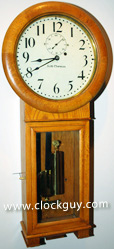 Seth Thomas Regulator No. 2 in Oak - Antique Clocks Guy